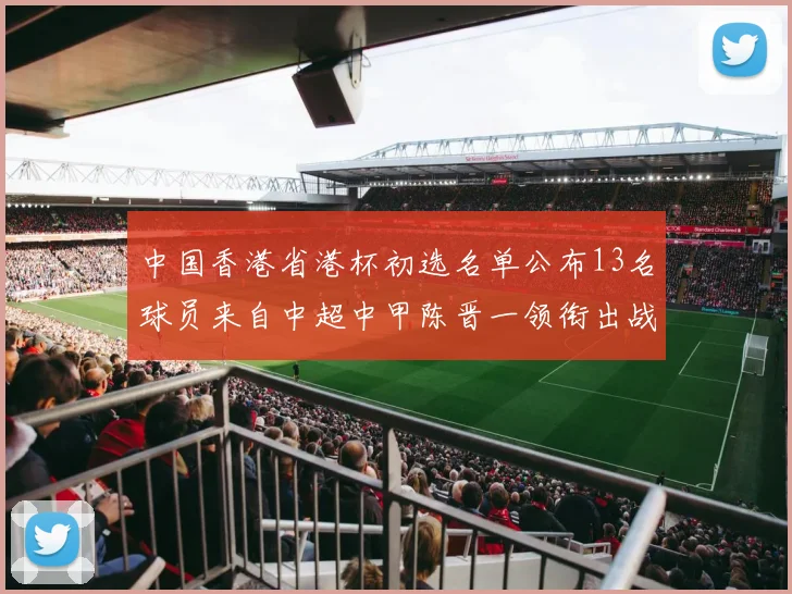 中国香港省港杯初选名单公布13名球员来自中超中甲陈晋一领衔出战